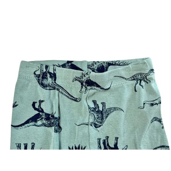 Wonder Nation Green Yellow Dinosaur Cotton Knit Pajama Set 18 months Babycore‎ - Picture 5 of 8